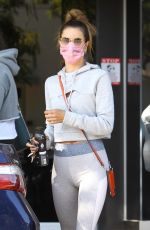 ALESSANDRA AMBROSIO Arrives at a Private Workout in West Hollywood 10/27/2020