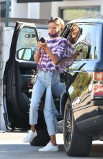 ALESSANDRA AMBROSIO at a Gas Station in Brentwood 10/29/2020