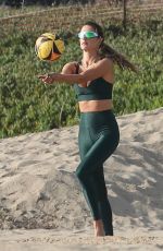 ALESSANDRA AMBROSIO at a Private Volleyball Class in Santa Monica 10/20/2020