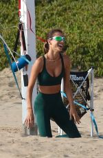 ALESSANDRA AMBROSIO at a Private Volleyball Class in Santa Monica 10/20/2020
