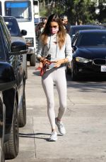 ALESSANDRA AMBROSIO Heading to a Private Workout Session in West Hollywood 10/27/2020