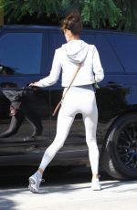 ALESSANDRA AMBROSIO Heading to a Private Workout Session in West Hollywood 10/27/2020
