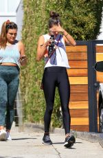 ALESSANDRA AMBROSIO Heading to Yoga Class in West Hollywood 10/13/2020