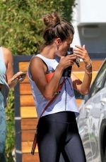 ALESSANDRA AMBROSIO Heading to Yoga Class in West Hollywood 10/13/2020