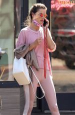 ALESSANDRA AMBROSIO Leaves Bijou Nails & Spa in Los Angeles 10/01/2020