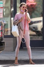 ALESSANDRA AMBROSIO Leaves Bijou Nails & Spa in Los Angeles 10/01/2020