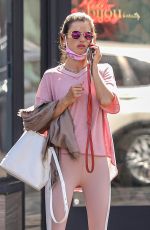 ALESSANDRA AMBROSIO Leaves Bijou Nails & Spa in Los Angeles 10/01/2020