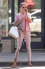 ALESSANDRA AMBROSIO Leaves Bijou Nails & Spa in Los Angeles 10/01/2020