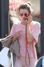 ALESSANDRA AMBROSIO Leaves Bijou Nails & Spa in Los Angeles 10/01/2020
