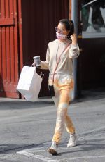 ALESSANDRA AMBROSIO Leaves Brentwood Country Mart 10/21/2020
