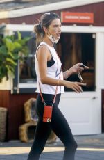 ALESSANDRA AMBROSIO Shopping at Country Mart in Brentwood 10/15/2020