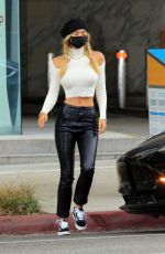 ALEXIS REN Casts Her Vote at a Ballot Box in West Hollywood 10/24/2020