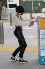 ALEXIS REN Casts Her Vote at a Ballot Box in West Hollywood 10/24/2020