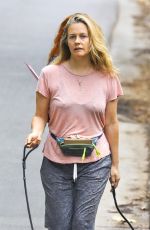 ALICIA SILVERSTONE Out with Her Dogs in Hollywood Hills 10/20/2020