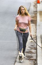 ALICIA SILVERSTONE Out with Her Dogs in Hollywood Hills 10/20/2020
