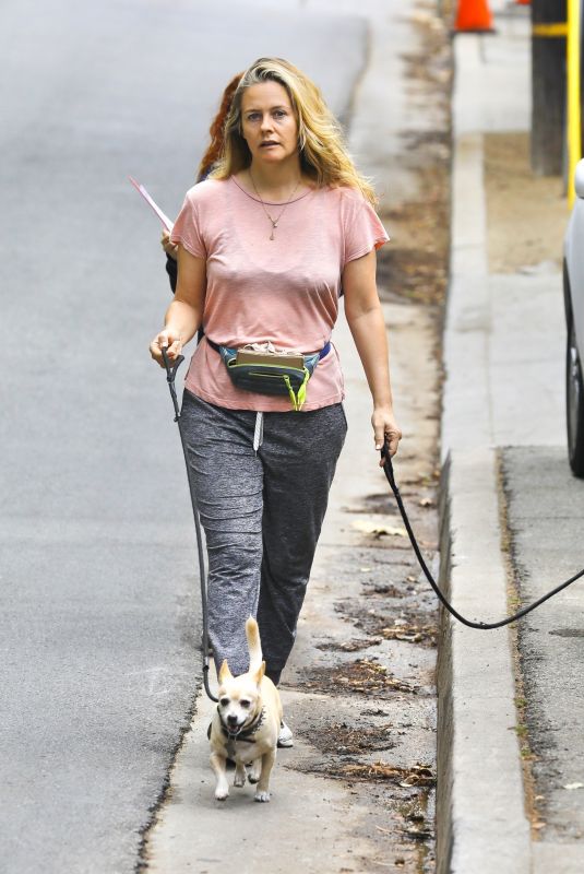 ALICIA SILVERSTONE Out with Her Dogs in Hollywood Hills 10/20/2020