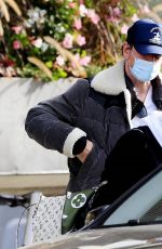 ALICIA VIKANDER and Michael Fassbender Arives at Her Hotel in Stockholm 10/03/2020