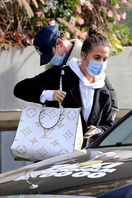 ALICIA VIKANDER and Michael Fassbender Arives at Her Hotel in Stockholm 10/03/2020