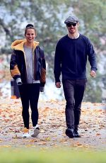 ALICIA VIKANDER and Michael Fassbender Out at a Park in Stockholm 10/03/2020