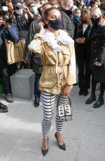 ALICIA VIKANDER Arrives at Louis Vuitton Fashion Show at PFW in Paris 10/06/2020