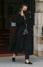 ALICIA VIKANDER Leaves Her Hotel in Paris 10/08/2020