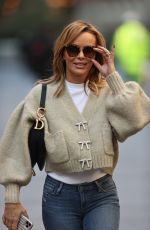 AMANDA HOLDEN Arrives at Global Studios in London 10/09/2020