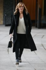 AMANDA HOLDEN Arrives at Sunday Brunch TV in London 10/04/2020
