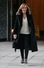 AMANDA HOLDEN Arrives at Sunday Brunch TV in London 10/04/2020