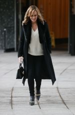 AMANDA HOLDEN Arrives at Sunday Brunch TV in London 10/04/2020