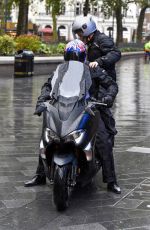 AMANDA HOLDEN Leaves Global Studios in London 10/02/2020