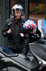 AMANDA HOLDEN Leaves Global Studios in London 10/02/2020