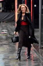 AMANDA HOLDEN Leaves Global Studios in London 10/02/2020