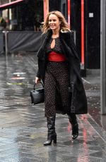 AMANDA HOLDEN Leaves Global Studios in London 10/02/2020