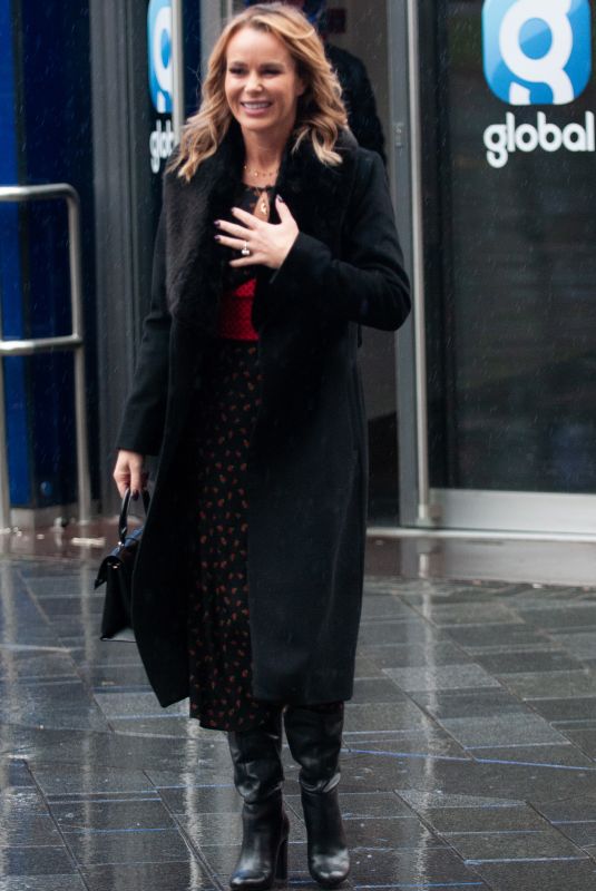 AMANDA HOLDEN Leaves Global Studios in London 10/02/2020
