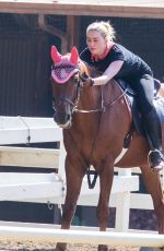 AMBER HEARD at Horseback Riding in Los Angeles 10/07/2020