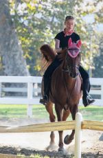 AMBER HEARD at Horseback Riding in Los Angeles 10/07/2020