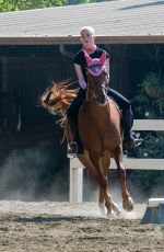 AMBER HEARD at Horseback Riding in Los Angeles 10/07/2020