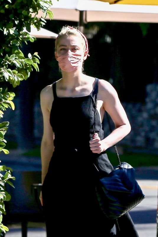 AMBER HEARD Out and About in Los Feliz 10/30/2020