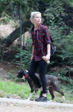 AMBER HEARD Out Hiking in Los Feliz 10/25/2020