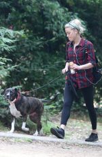 AMBER HEARD Out Hiking in Los Feliz 10/25/2020