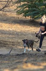 AMBER HEARD Out Hiking with Her Dog in Los Angeles 10/17/2020