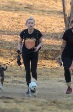 AMBER HEARD Out Hiking with Her Dog in Los Angeles 10/17/2020