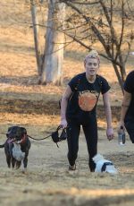 AMBER HEARD Out Hiking with Her Dog in Los Angeles 10/17/2020