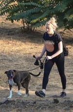 AMBER HEARD Out Hiking with Her Dog in Los Angeles 10/17/2020