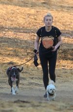 AMBER HEARD Out Hiking with Her Dog in Los Angeles 10/17/2020