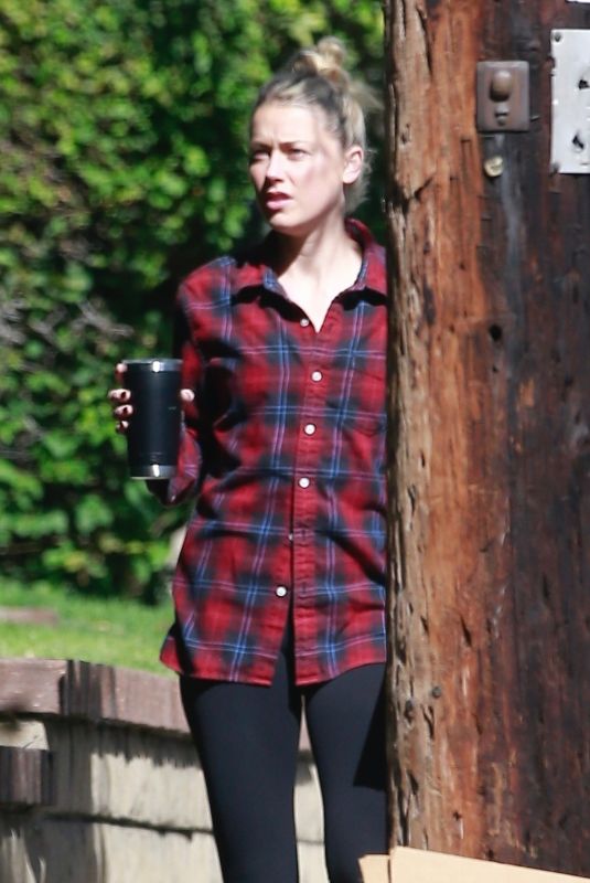 AMBER HEARD Outside Her Home in Los Angeles 10/26/2020