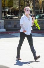 AMBER HEARD Riding a Horse Out in Los Angeles 10/13/2020