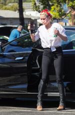 AMBER HEARD Riding a Horse Out in Los Angeles 10/13/2020