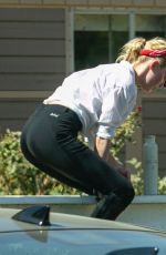 AMBER HEARD Riding a Horse Out in Los Angeles 10/13/2020