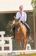 AMBER HEARD Riding a Horse Out in Los Angeles 10/13/2020